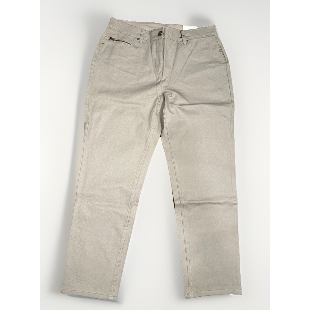 Chico's So Slimming Size 1.5/10 Getaway Ankle Pant Women's New Khaki Color NWT - Picture 3 of 9